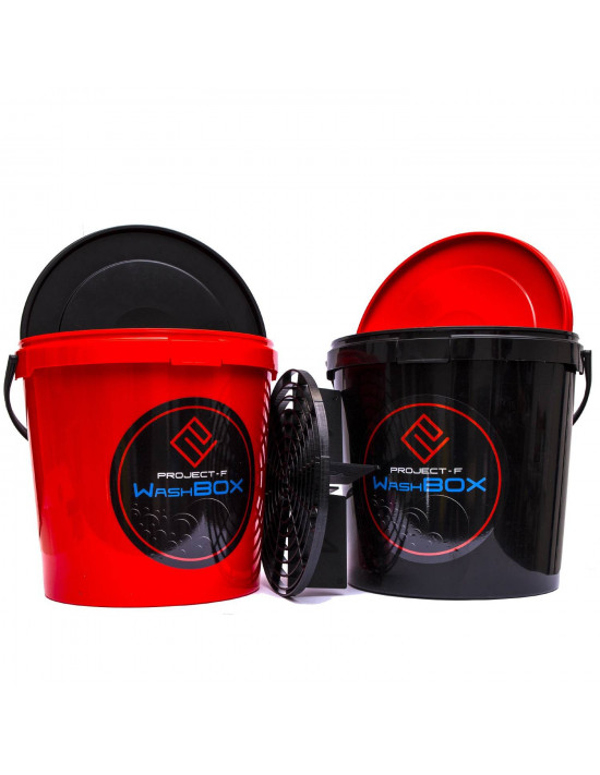 PROJECT F ® - WashBOX - red bucket 12,5l + ScratchSchield PROJECT F ® - WashBOX - red bucket 12,5l + ScratchSchield
