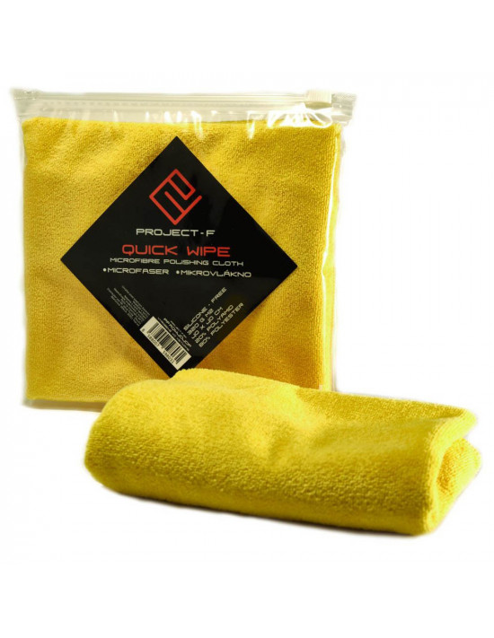 PROJECT F ® - Quick Wipe - Microfiber Cloth - Size: 40x40cm - Yellow PROJECT F ® - Quick Wipe - Microfiber Cloth - Size: 40x40cm - Yellow